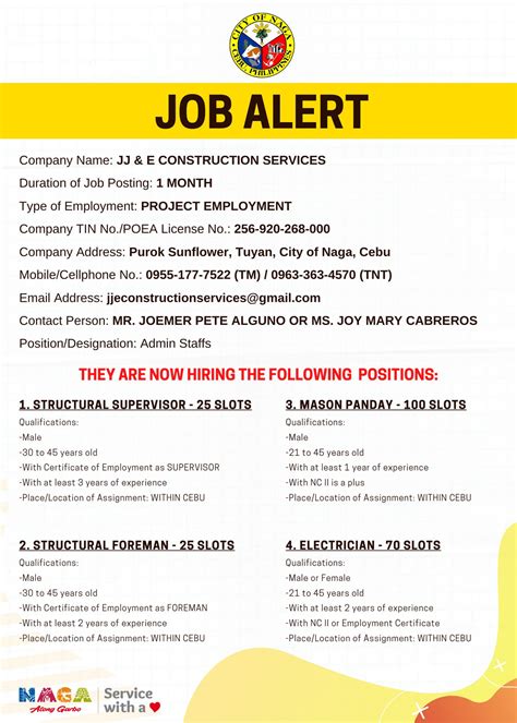 job hiring naga cebu|naga job hiring jobs in Cebu City .